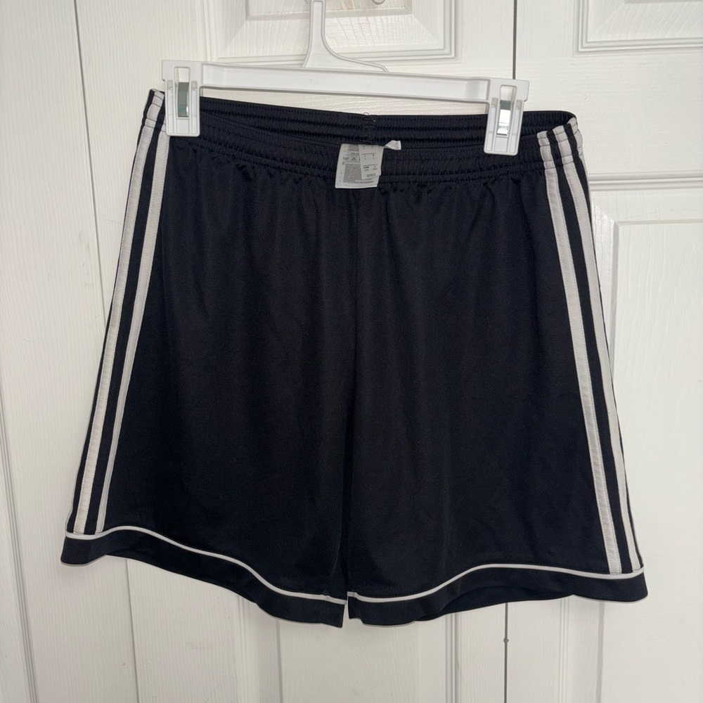 Addidas women’s soccer shorts (size L)